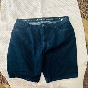 Lee rider shorts 18w stretch dark blue jean